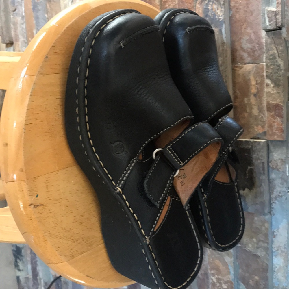 Born leather clogs